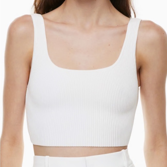 Aritzia - Babaton sculpt knit squareneck cropped tank - Picture 1 of 2